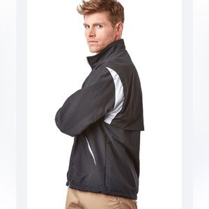 Tommy Armour Black‎ Gray Dry Logic Zippered Golf Wind Jacket. Size L